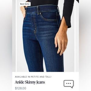 SPANX ankle pull-on skinny jeans, Medium